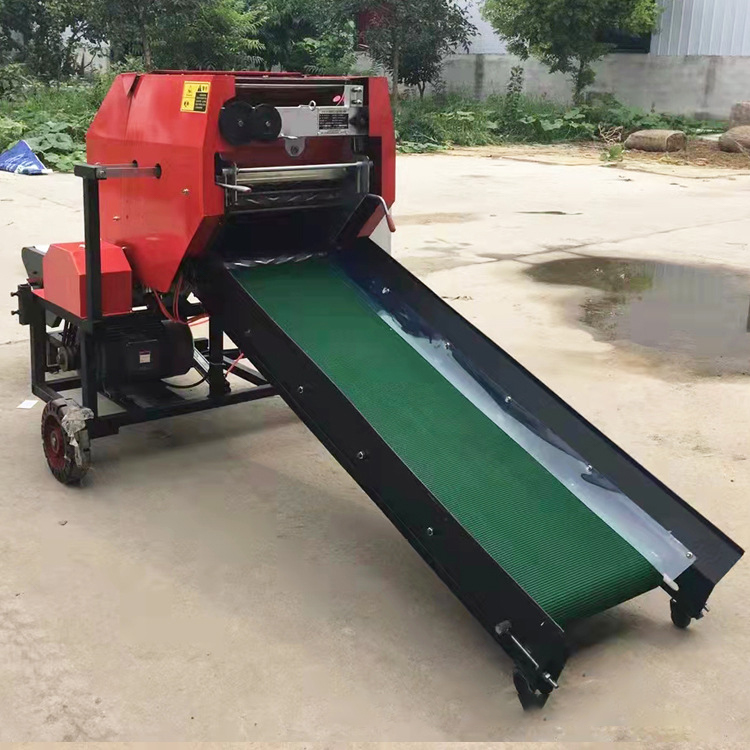 Silage Baler Machine - Optional Internal Combustion Engine Fully Automatic