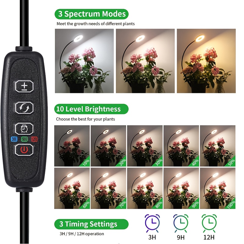 2-in-1 LED Grow Light & Readin - Plant Growth Regulator ulasan dan harga