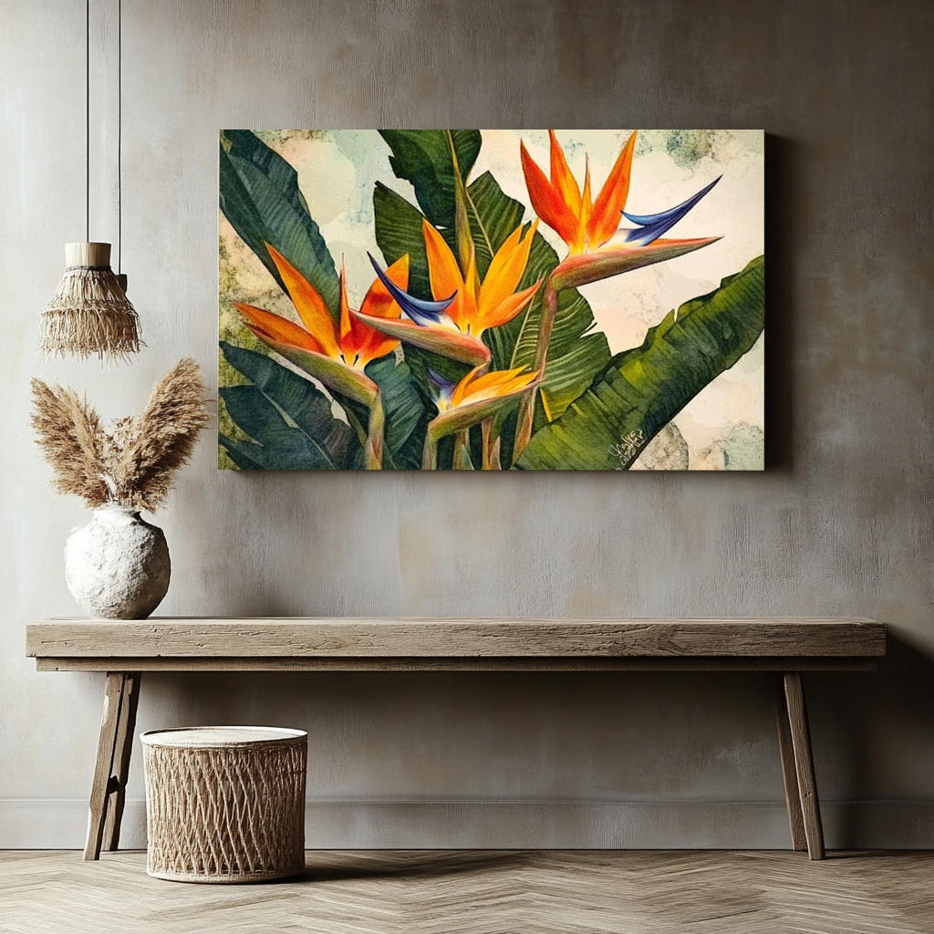 Vibrant Tropical Orchid Poster - Orchard Sprayer Tractor ulasan dan harga