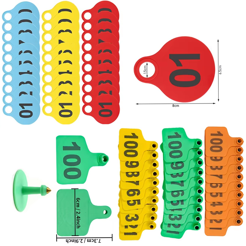 001-100 Cattle TPU Hanging Tag - Livestock Ear Tag ulasan dan harga