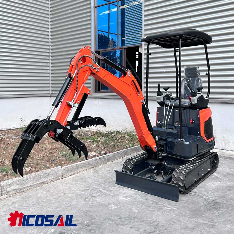 Multi-Use 1-2ton Mini Excavato - Agriculture Farming Job ulasan dan harga