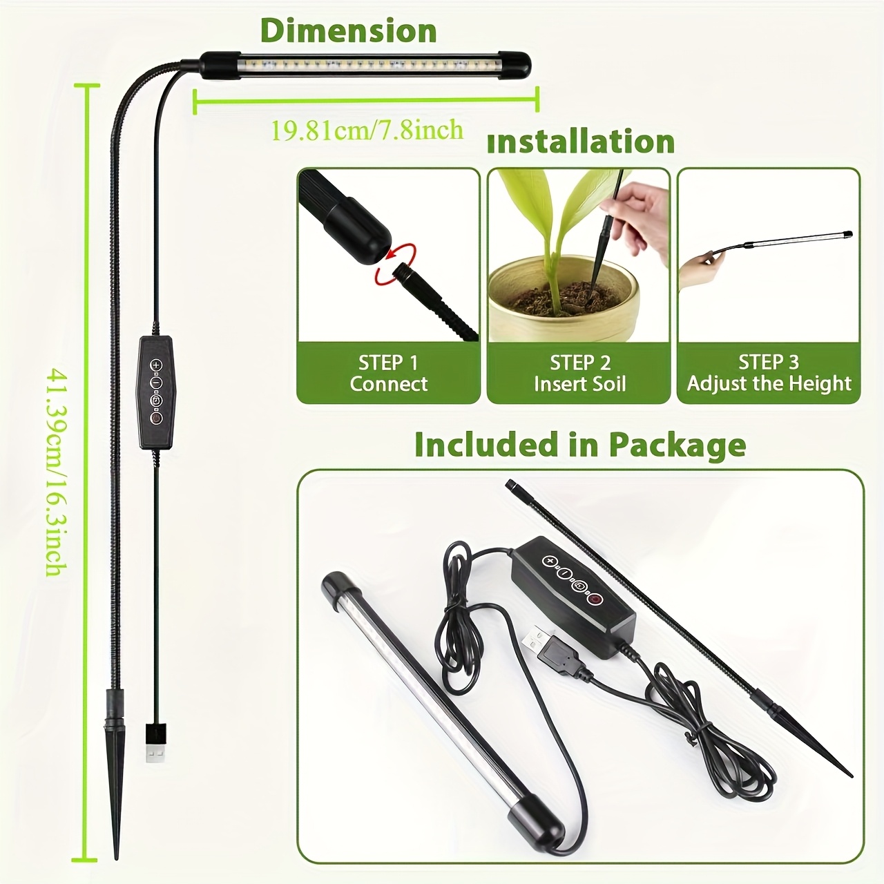 48LEDs Grow Lights for Indoor  - Plant Growth Regulator ulasan dan harga